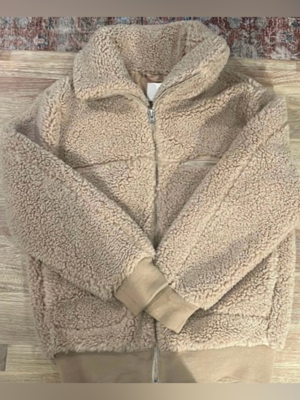 Aritzia teddy coat as soon on Kendall Jenner- Tan- oversized fit - Picture 3 of 6